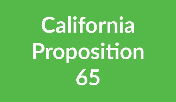 加州65号提案测试 美国加州65