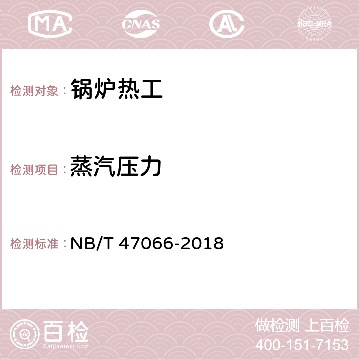 蒸汽压力 冷凝锅炉热工性能试验方法 NB/T 47066-2018