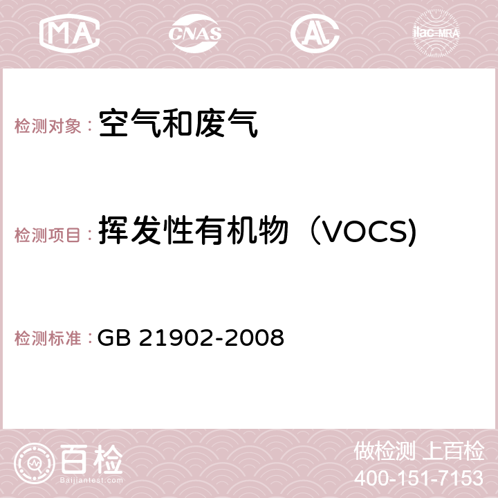 挥发性有机物（VOCS) 合成革与人造革工业污染物排放标准VOCs监测技术导则 气相色谱法 GB 21902-2008 附录C