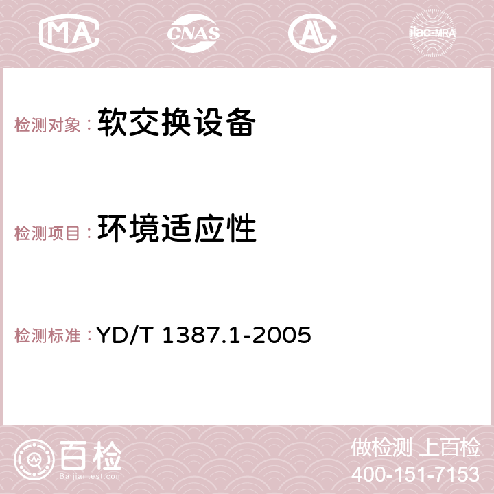 环境适应性 媒体网关设备测试方法—IP中继媒体网关 YD/T 1387.1-2005 13