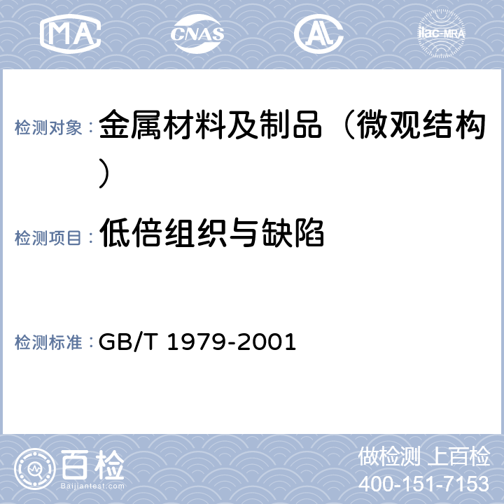 低倍组织与缺陷 结构钢低倍组织缺陷评级图 GB/T 1979-2001