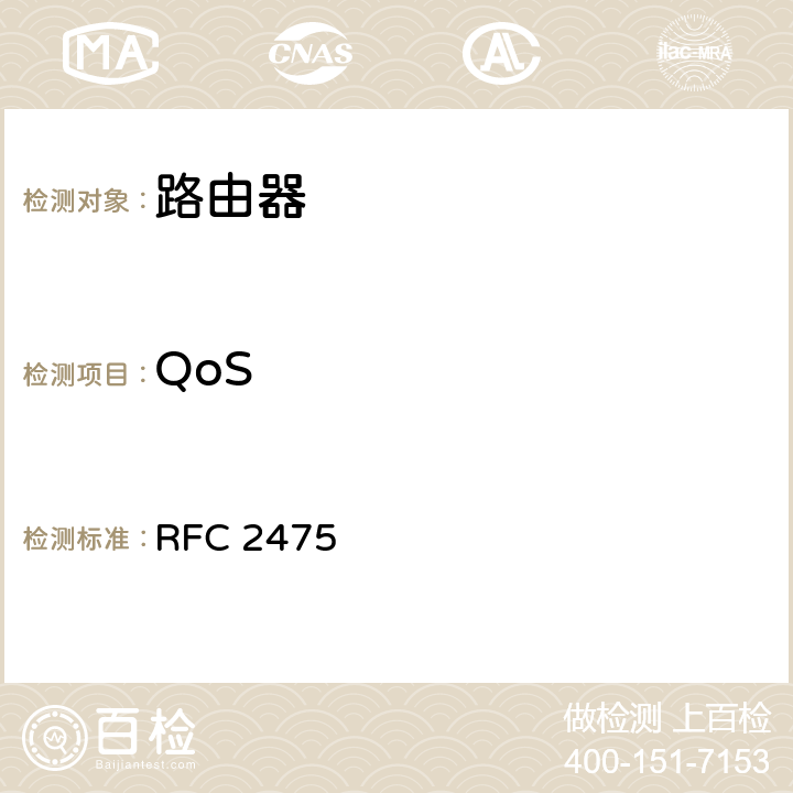 QoS RFC 2475 可区分业务的结构  2-7