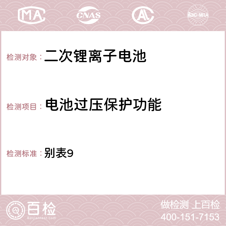 电池过压保护功能 电气用品技术标准省令的解释( R01.12.25 )附表第九锂离子蓄电池 别表9 3.(11)