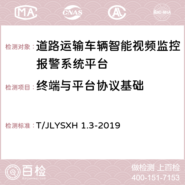 终端与平台协议基础 道路运输车辆智能视频监控报警系统技术规范 第3部分：通讯协议 T/JLYSXH 1.3-2019 4