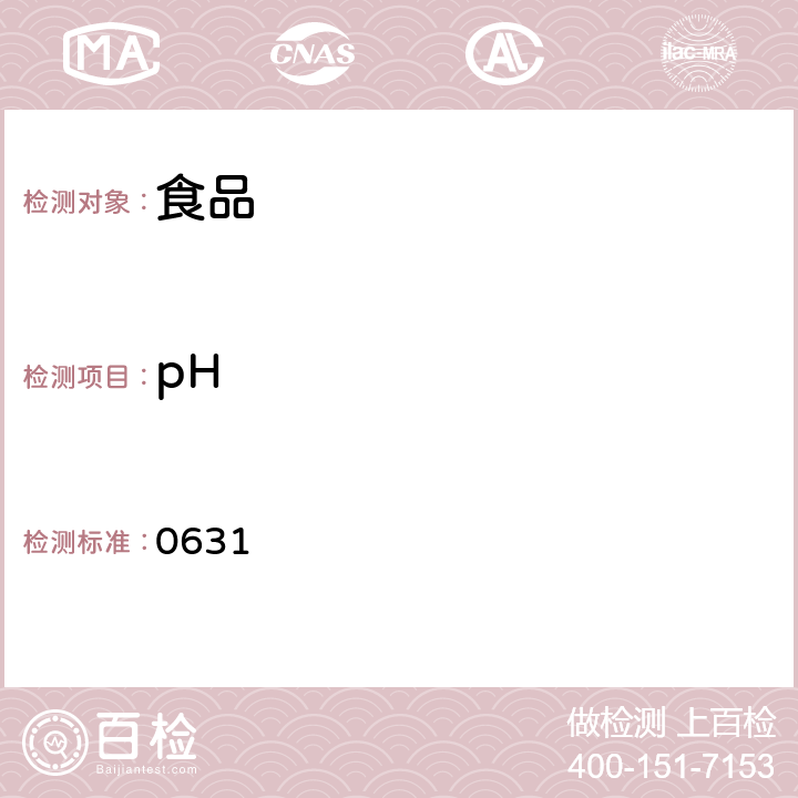 pH 中国药典 2015年版四通则 0631