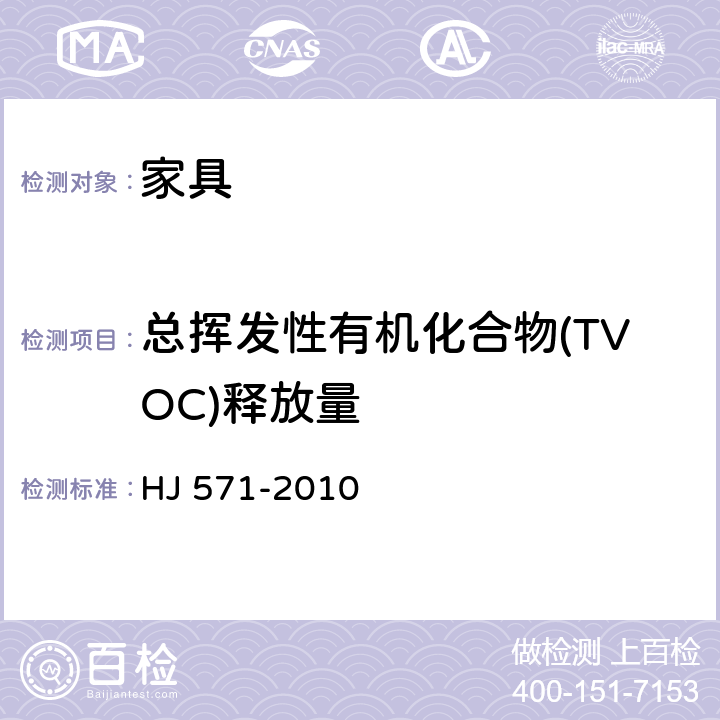 总挥发性有机化合物(TVOC)释放量 环境标志产品技术要求 人造板及其制品 HJ 571-2010 附录A