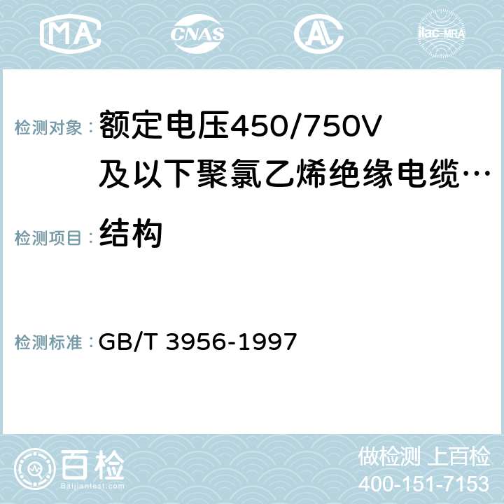 结构 电缆的导体 GB/T 3956-1997