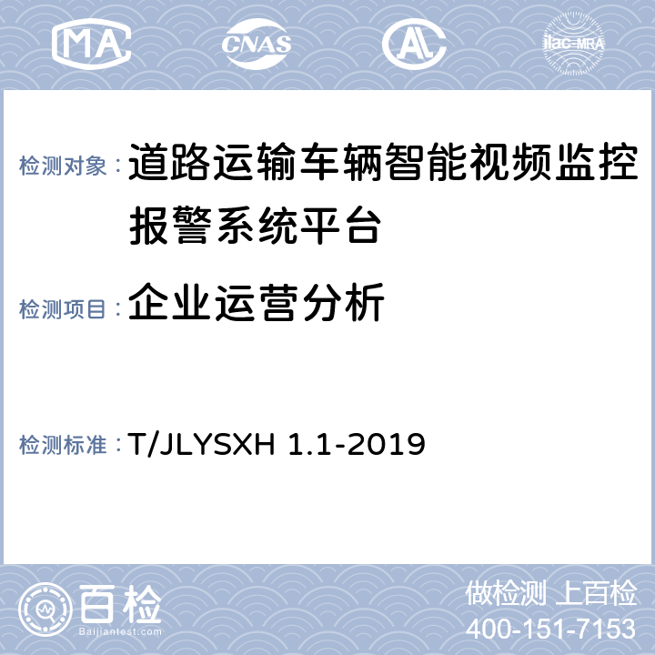 企业运营分析 道路运输车辆智能视频监控报警系统技术规范 第1部分：平台技术要求 T/JLYSXH 1.1-2019 5.5