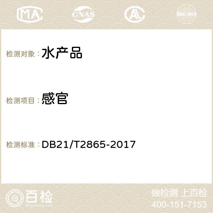 感官 地理标志产品 大连海参 DB21/T2865-2017 6.1