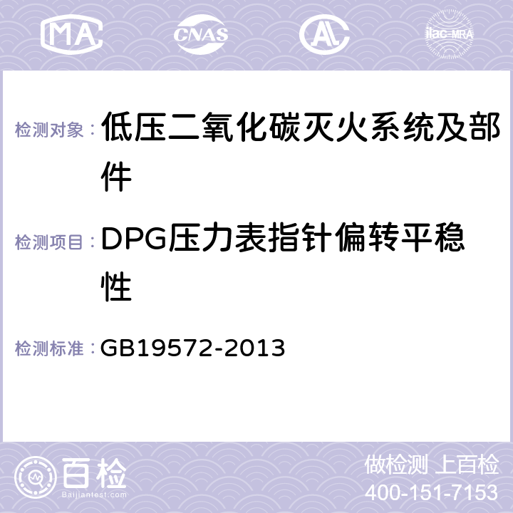DPG压力表指针偏转平稳性 《低压二氧化碳灭火系统及部件》 GB19572-2013 6.2.5.2.5