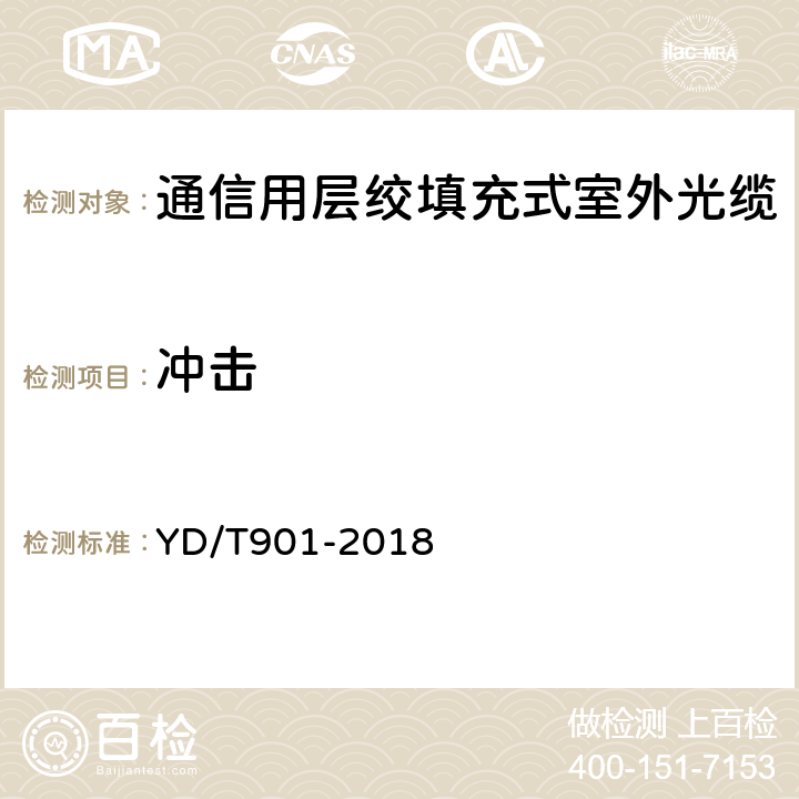 冲击 通信用层绞填充式室外光缆 YD/T901-2018