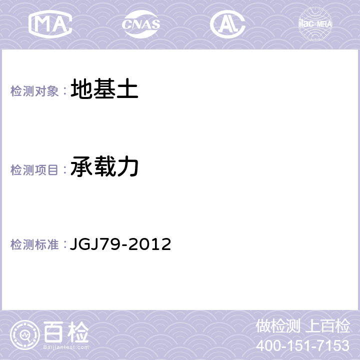 承載力 《建筑地基處理技術(shù)規(guī)范》 JGJ79-2012 附錄A