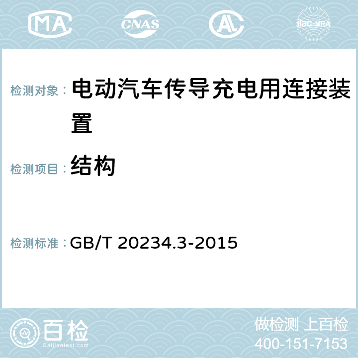 结构 《电动汽车传导用连接装置 第3部分：直流充电接口》 GB/T 20234.3-2015 6