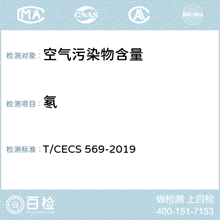 氡 建筑室内空气中氡检测方法标准 T/CECS 569-2019 全文