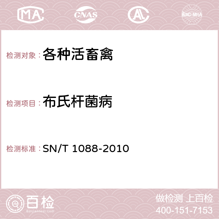 布氏杆菌病 布氏杆菌检疫技术规范 SN/T 1088-2010 6.1、6.2、6.3、6.4、6.5、5.3