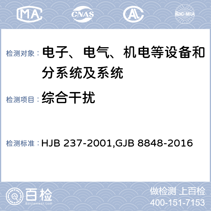 综合干扰 舰船电磁兼容性试验方法,系统电磁环境效应试验方法 HJB 237-2001,GJB 8848-2016 26,方法201