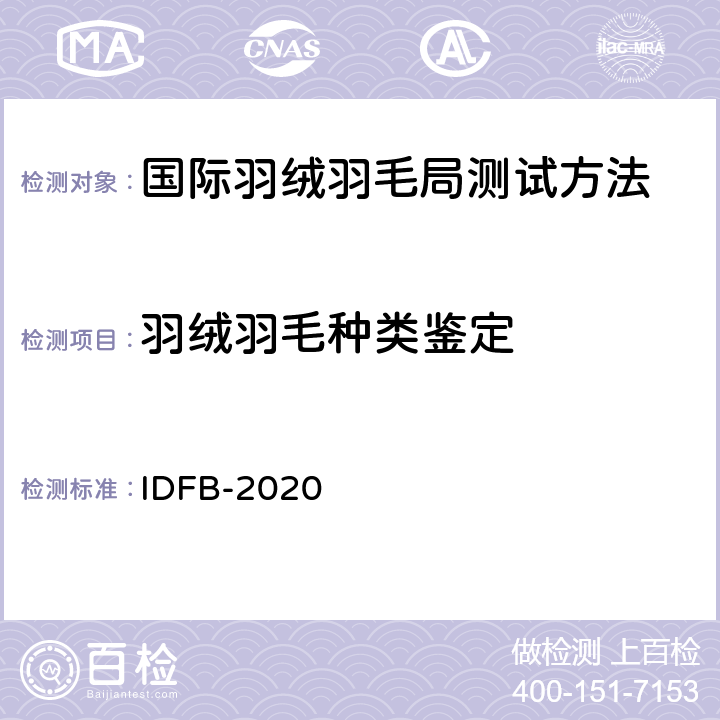 羽绒羽毛种类鉴定 IDFB-2020   12
