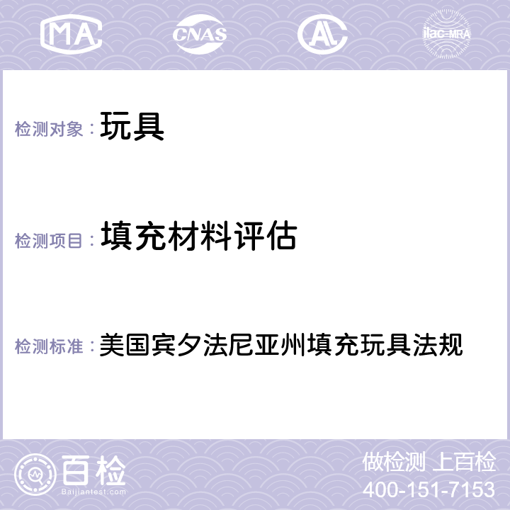 填充材料评估 美国宾夕法尼亚州填充玩具法规   标题 34，47章节，47.317部分