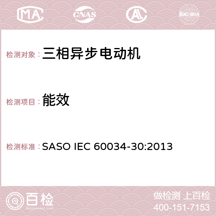 能效 旋转电气设备_第30部分-1：交流电动机的效率等级 SASO IEC 60034-30:2013 5