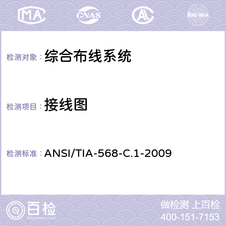 接线图 ANSI/TIA-56 《商业建筑远程通信电缆布线标准》 8-C.1-2009 10