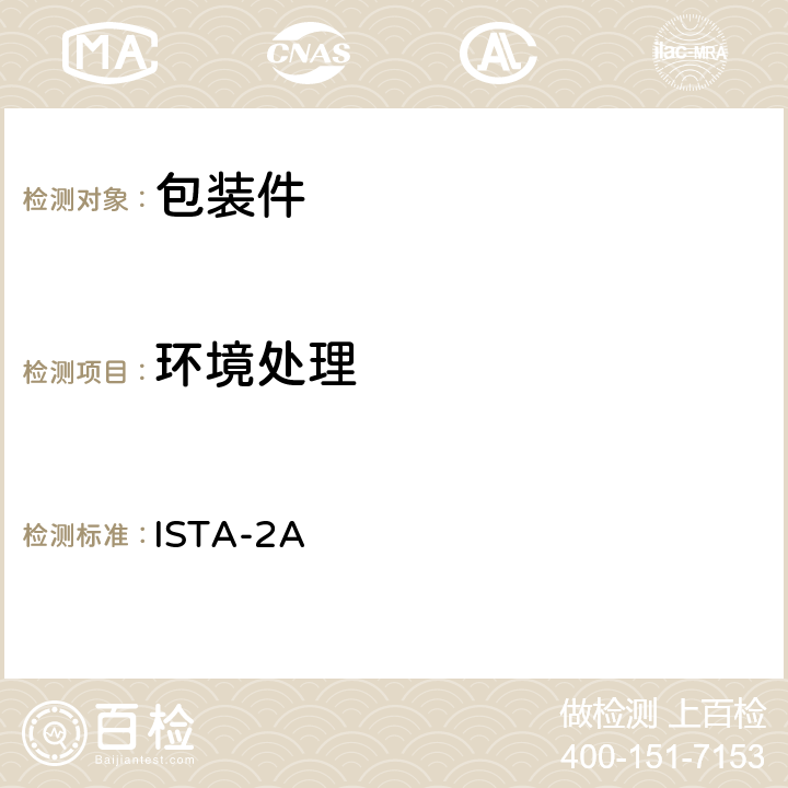 环境处理 道路运输-2A ISTA-2A