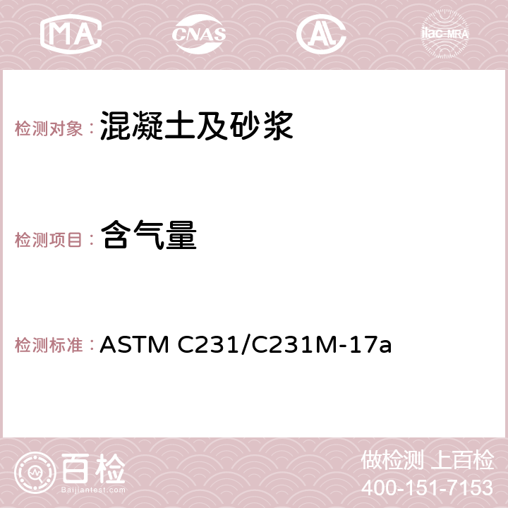含气量 ASTM C231/C231M-2022 压力法新拌混凝土空气含量测定的标准试验方法