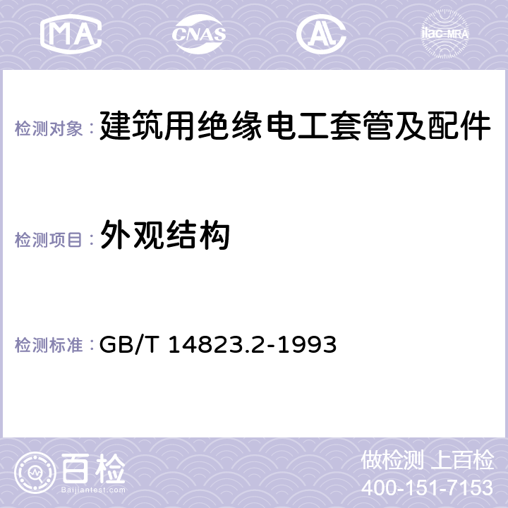 外观结构 《电气安装用导管 特殊要求--刚性绝缘材料平导管》 GB/T 14823.2-1993