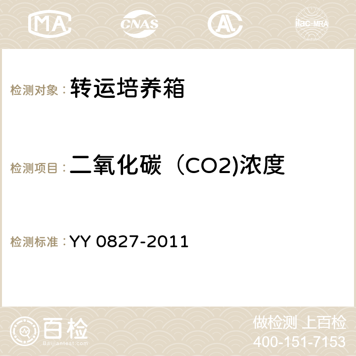 二氧化碳（CO2)浓度 医用电气设备 第2部分：转运培养箱安全专用要求 YY 0827-2011 105
