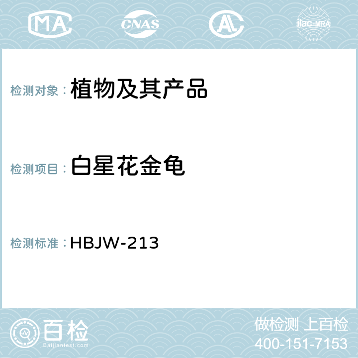 白星花金龟 白星花金龟检疫鉴定方法 HBJW-213