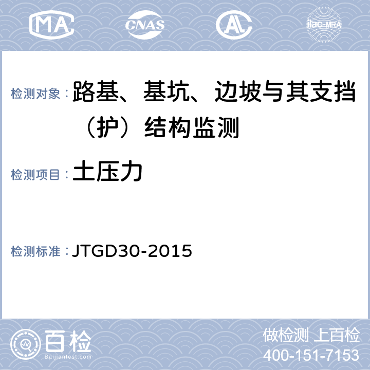 土压力 公路路基设计规范 JTGD30-2015 附录F
