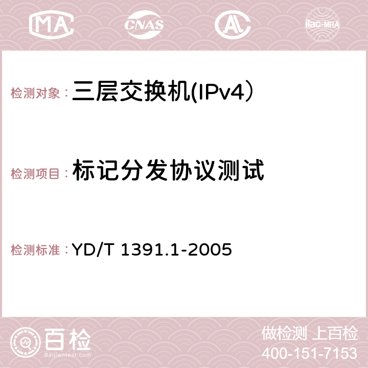 标记分发协议测试 多协议标记交换（MPLS）测试方法 YD/T 1391.1-2005 6