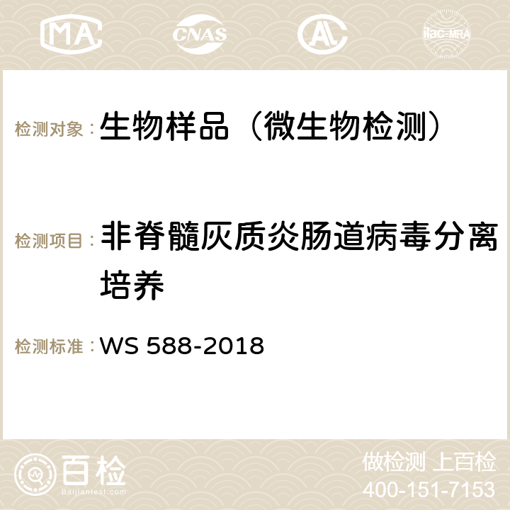 非脊髓灰质炎肠道病毒分离培养 手足口病诊断 WS 588-2018 附录C