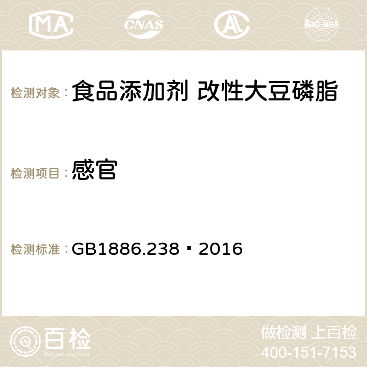 感官 食品安全国家标准食品添加剂 改性大豆磷脂 GB1886.238—2016