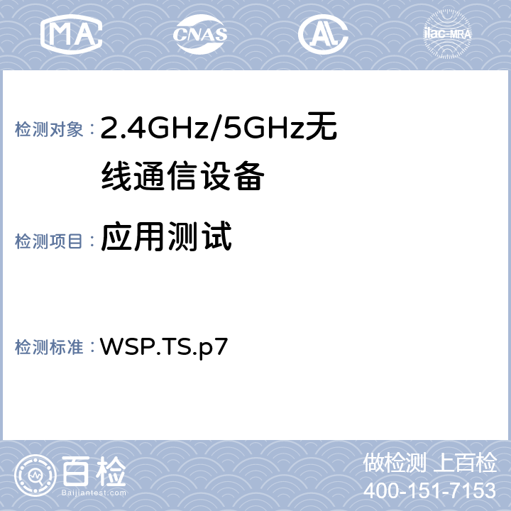 应用测试 体重秤规范 WSP.TS.p7 4
