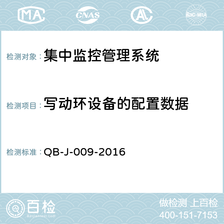 写动环设备的配置数据 中国移动动力环境集中监控系统规范-B接口测试规范分册 QB-J-009-2016 6.3
