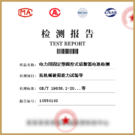 电力用固定型阀控式铅酸蓄电池检测
