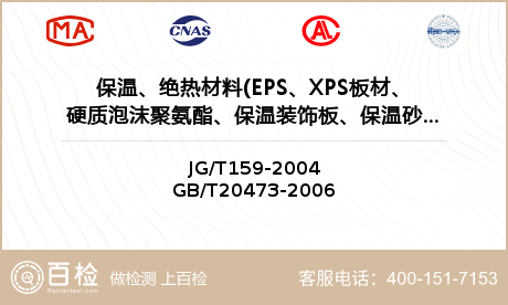 保温、绝热材料(EPS、XPS板