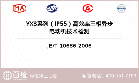 YX3系列（IP55）高效率三相异步电动机技术检测