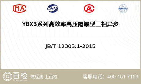 YBX3系列高效率高压隔爆型三相异步电动机（机座号355～630）检测