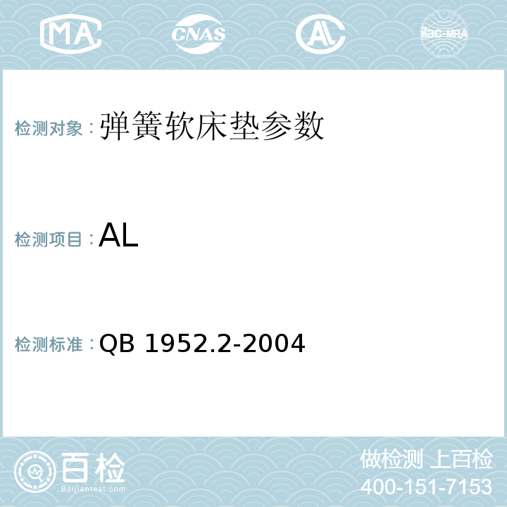 AL QB 1952.2-2004 软体家具 弹簧软床垫