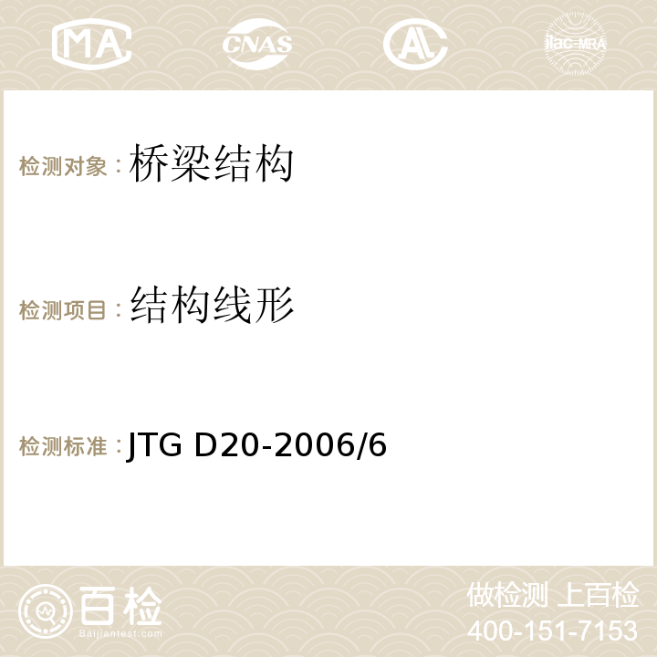 结构线形 公路路线设计规范 JTG D20-2006/6、7、8