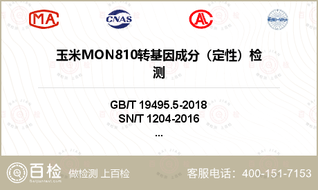 玉米MON810转基因成分（定性