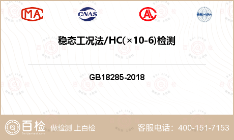 稳态工况法/HC(×10-6)检测