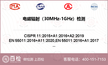 电磁辐射（30MHz-1GHz）检测