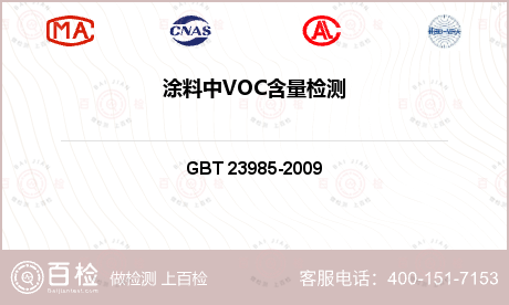 涂料中VOC含量检测