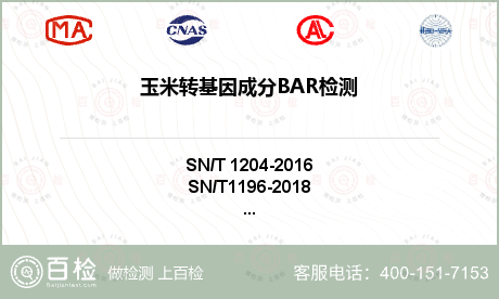 玉米转基因成分BAR检测