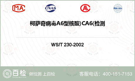 柯萨奇病毒A6型核酸)CA6(检