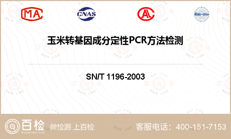 玉米转基因成分定性PCR方法检测