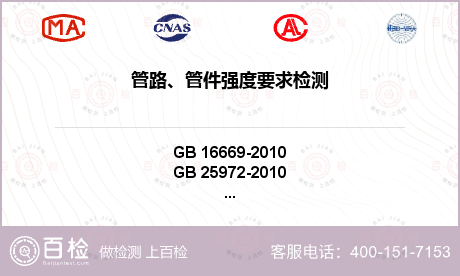 管路、管件强度要求检测