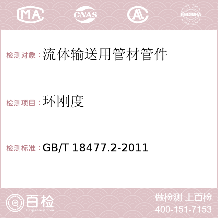 环刚度 埋地排水用硬聚氯乙烯(PVC-U)结构壁管道系统第2部分加筋管材GB/T 18477.2-2011